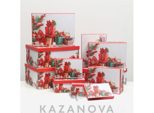 Подарочная коробка "Подарки" 1шт. 34,5х26,5х15,5 см