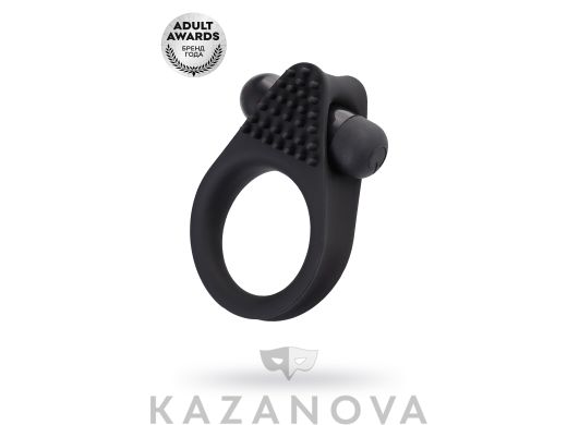 Виброкольцо A-toys Brid силиконовое черное