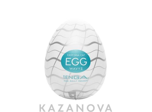 Мастурбатор с рельефом в виде волн EGG Wavy 2