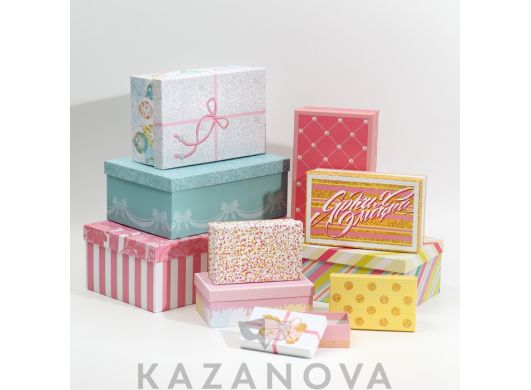 Подарочная коробка "Подарок" 18*10,5*7 1 шт.