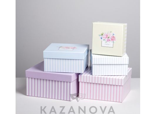 Подарочная коробка "Тебе" 19,5*19,5*10,5 1 шт.