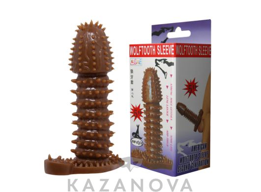 Насадка увеличивающая Baile Wolftooth Sleeve с клиторальным стимулятором